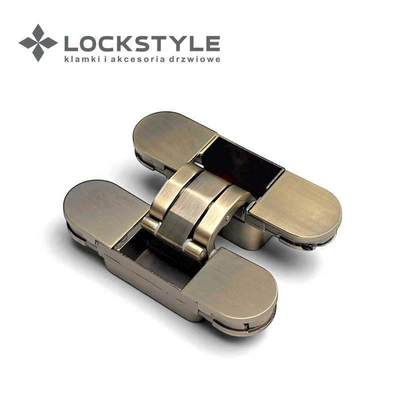 Петля скрытая 3D LOCKSTYLE, модель ECLIPSE 2.0 комплект ANTIQUE BRONZE (бронза)