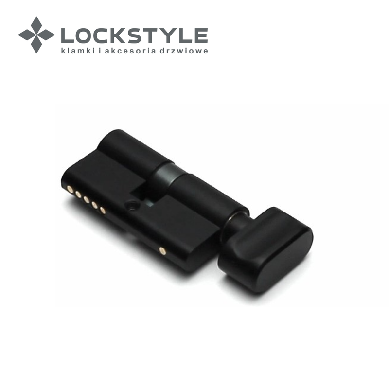 Цилиндровый механизм LOCKSTYLE C30X30KN 5 ключей в комплекте, AL6 (черный)